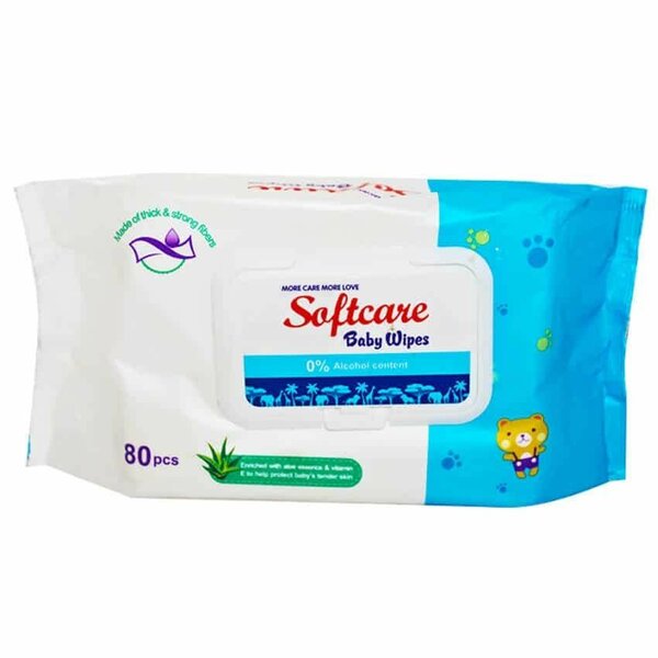 Lingettes bébé Softcare 80 pcs