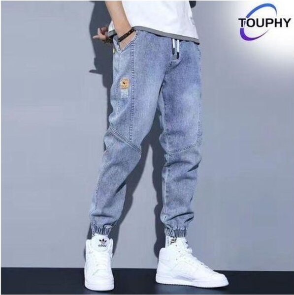 Pantalons jogging denim homme
