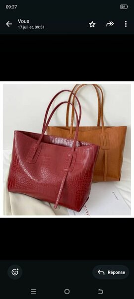 Sac à main élégant bicolore