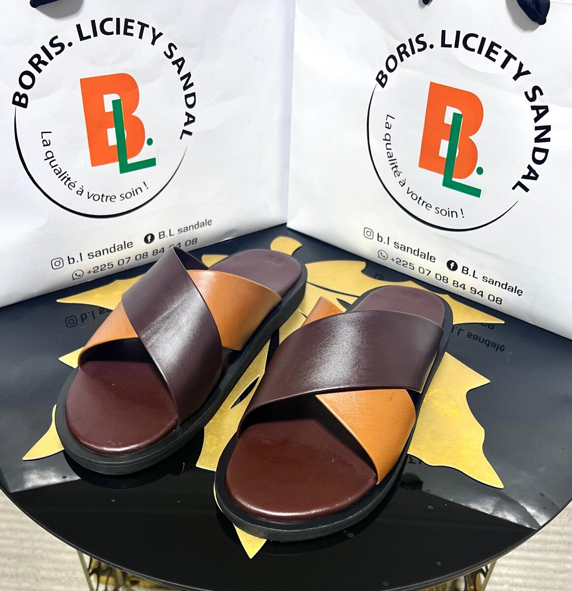 Sandales Homme Élégantes en Cuir