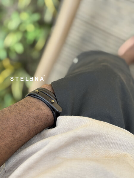 Bracelet en cuir unisexe