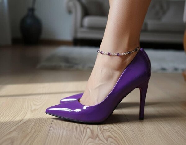 Escarpins élégants en cuir verni