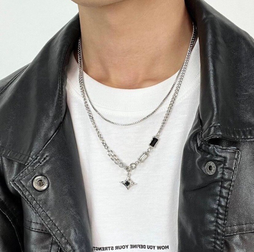 Collier double couche en acier inoxydable