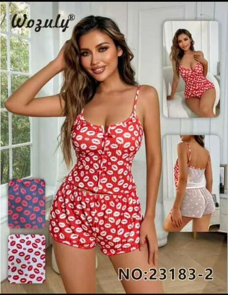 Pyjama Femme Lèvres Rouges