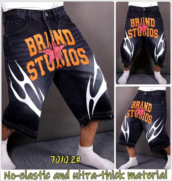 Shorts en jean imprimés originaux