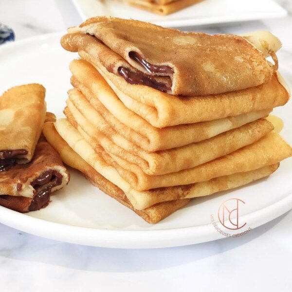 Crêpes fourrées au chocolat