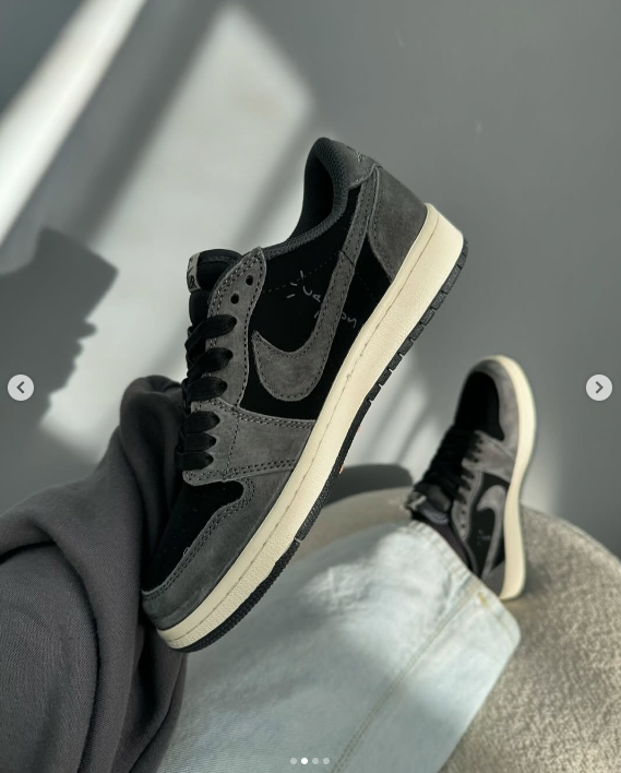 Кроссовки Nike Air Jordan 1 Retro High OG SP черный серый