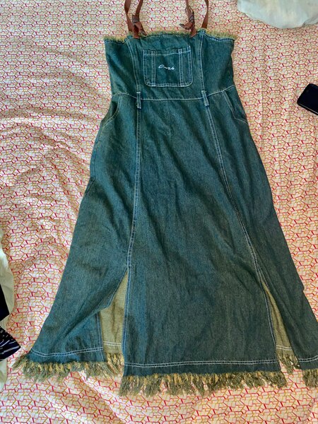 Robe en jean bohème chic