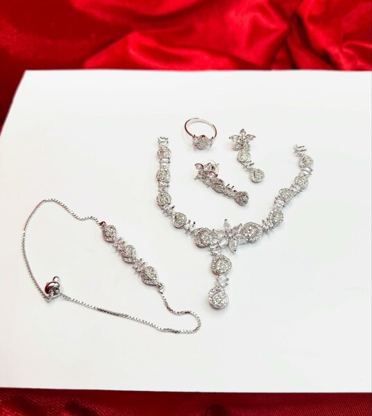 American Diamond 1 karat combo set