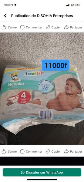 Couche Lupilu à pression T3,4,