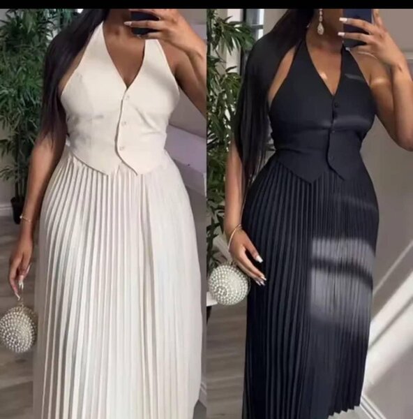 Jupe et haut plissée élégante