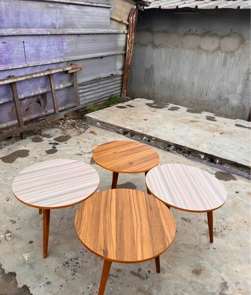 Table basse ronde en bois