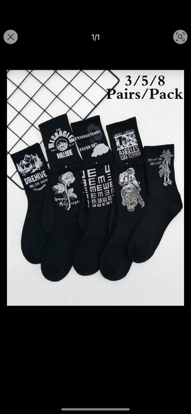 Chaussettes Unisexes en Coton Design