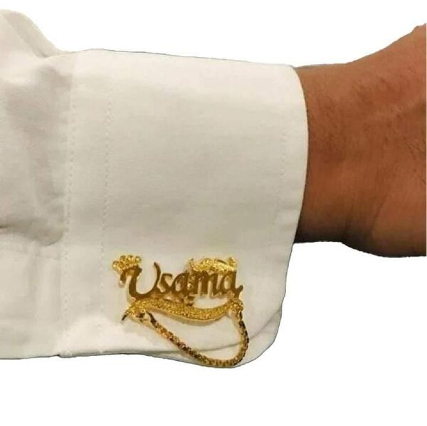 Customized men cufflins name of your choice