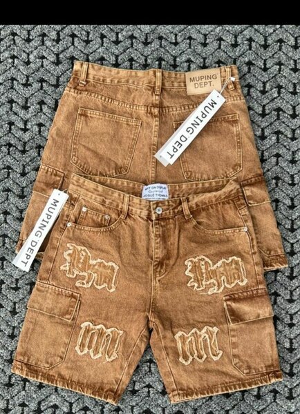 MURING DEPT Short en Jean Marron pour Homme