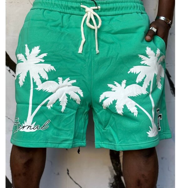 Shorts verts palmier