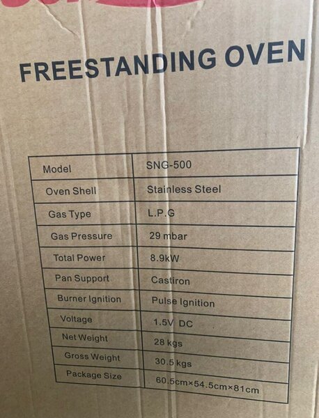 60 x 60 Burner with Oven