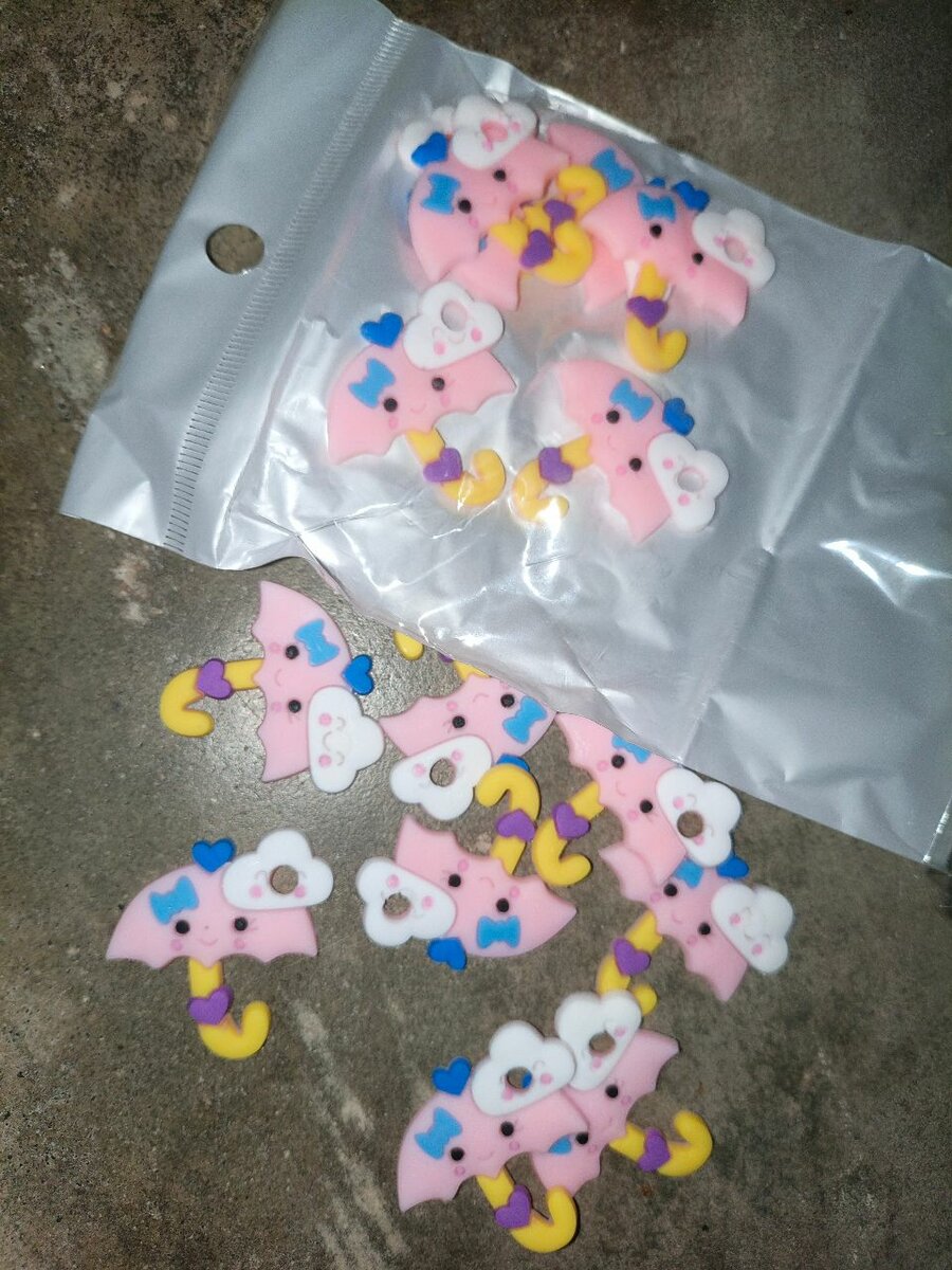 Perles en gomme parapluie