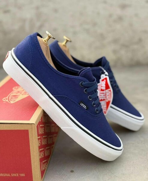 Baskets bleues unisexes Vans