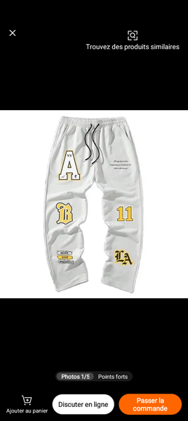 Pantalon Jogging Streetwear