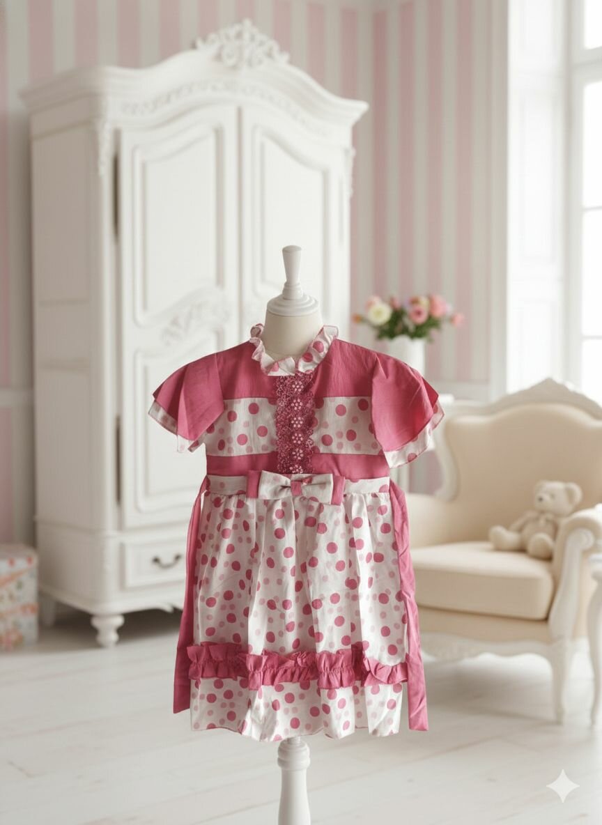 Robe enfant en coton fleurie élégante