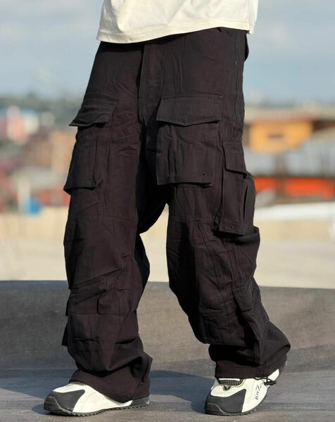 Pantalon Cargo Noir Homme