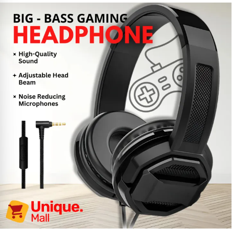 3D Wired RGB Gaming Headphones - 360° Surround Sound, Dual Bass System, Clear Mic, Adjustable Headband, Soft Ear Cushions for PC, PS4, Xbox, Laptop, Mobile - Best for Gaming, Music & Multimedia