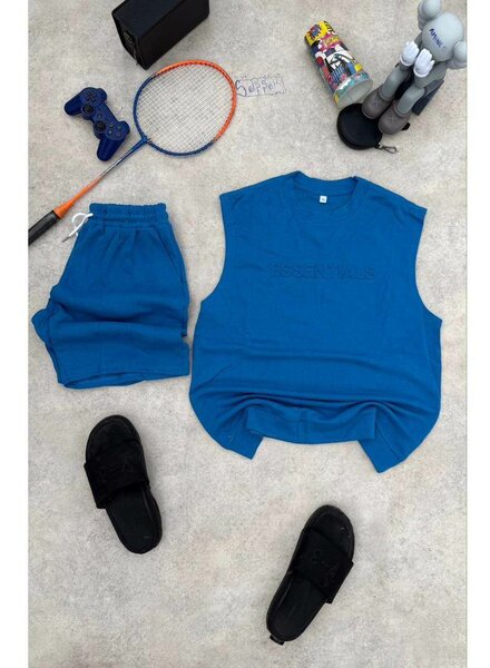 Ensemble Décontracté Bleu Unisexe