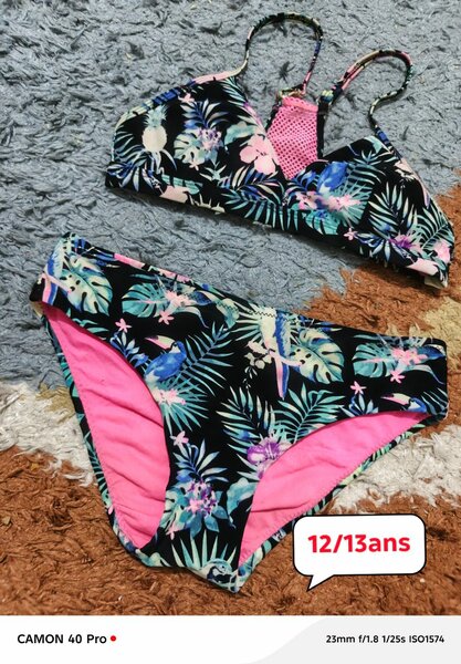 Maillot de bain tropical fille