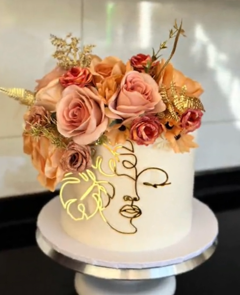 Beautiful luxury carrot cake