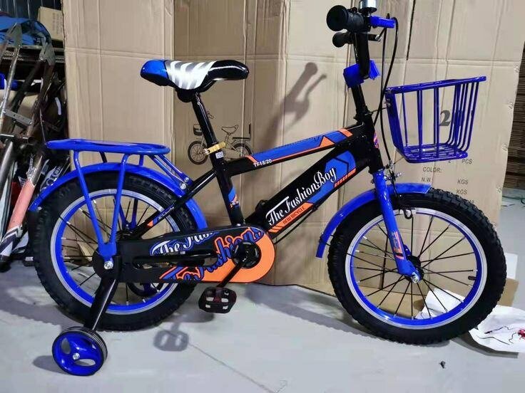 Vélo Enfant Bleu avec Roulettes