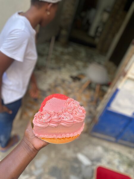 Gâteau Cœur Rose Délicieux