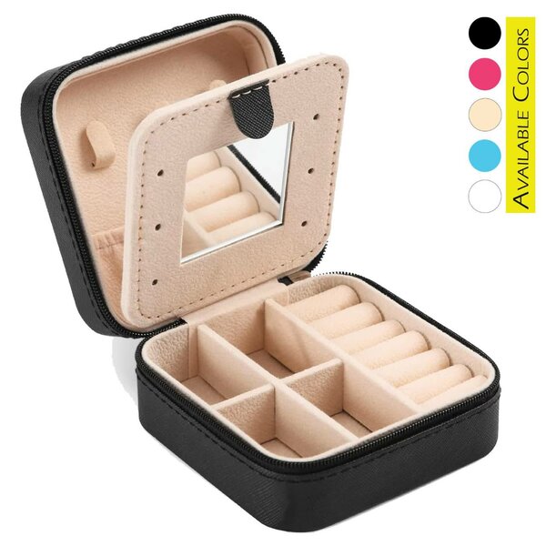 Jewelry Organizer Box with Mirror