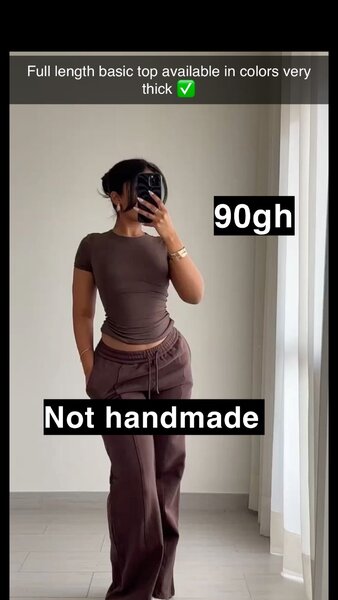 Full length basic tops