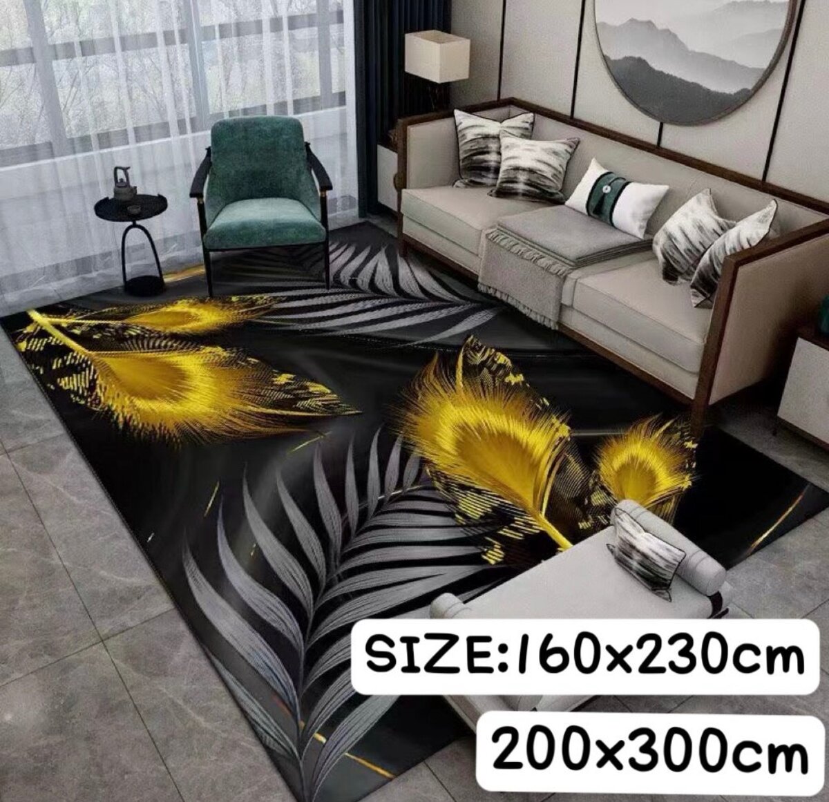 5D waterproof center carpet