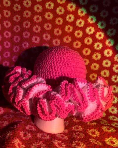 Chapeau en crochet bohème