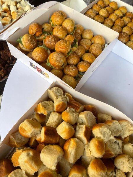 Pain fourré , mini burger