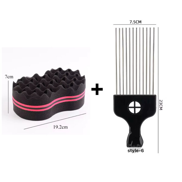 CHIFFON TWIST + PEIGNE (GRAND)