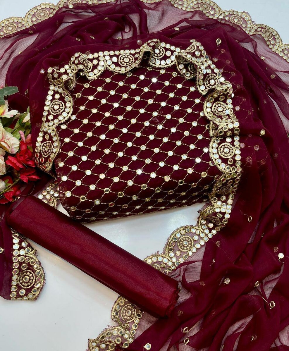 Shiffon Embroidery suit