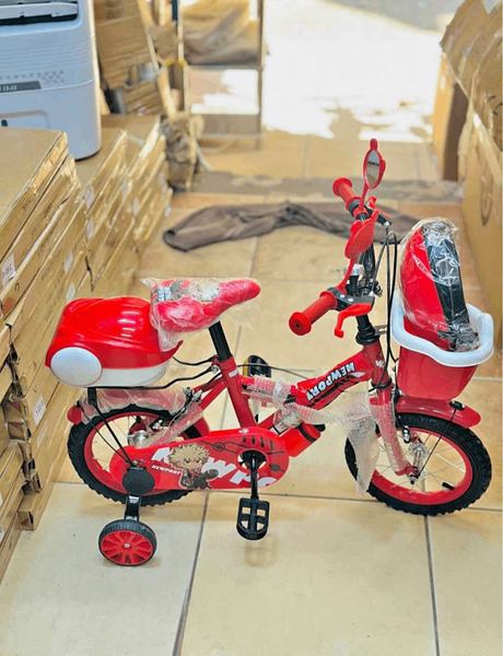 Vélo Enfant Rouge avec Roulettes
