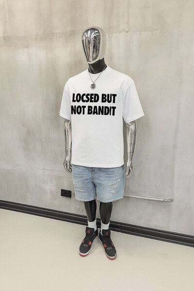 BRENT TEE LOCSED BLANC/Noir