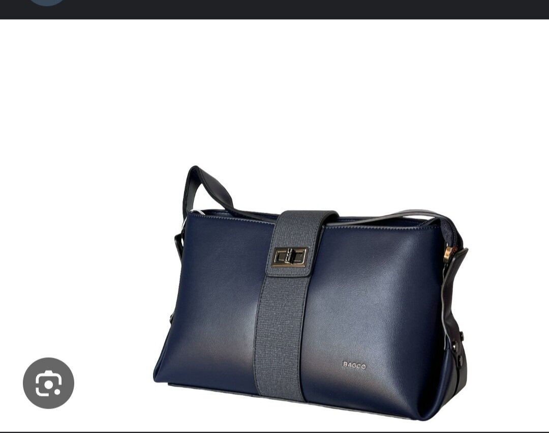 Sac à main en cuir bleu élégant