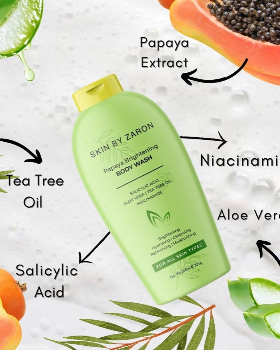 Skin By Zaron Papaya Body Wash
