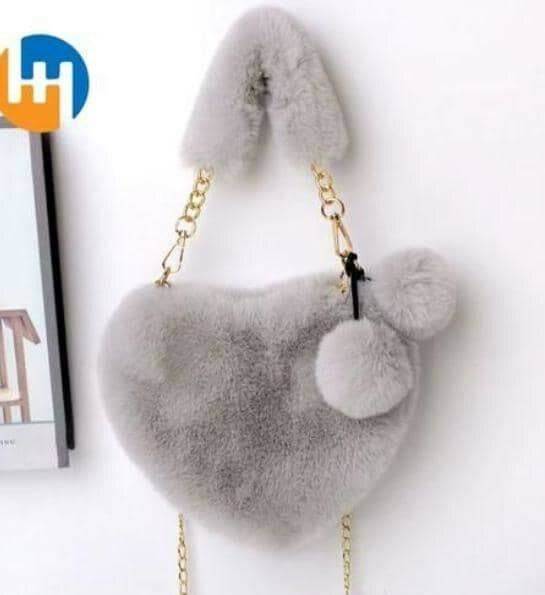 Sac à main peluche cœur