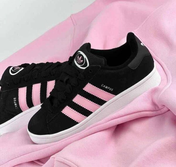 Adidas Campus noir et rose