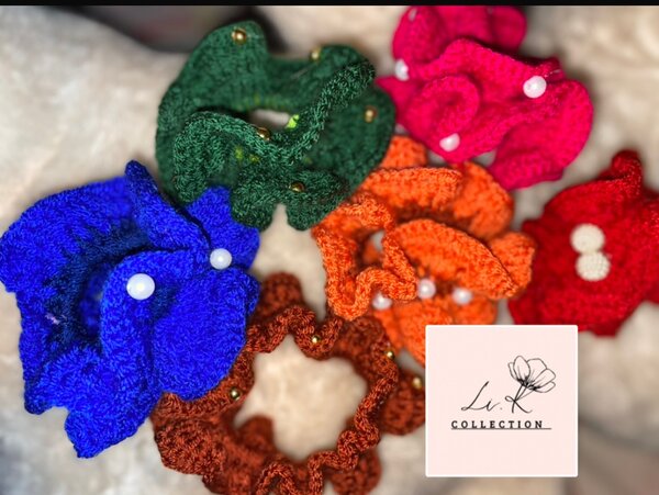 Élastiques cheveux crochet
