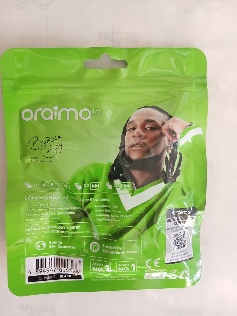 Écouteurs Intra-Auriculaires Bass Oraimo