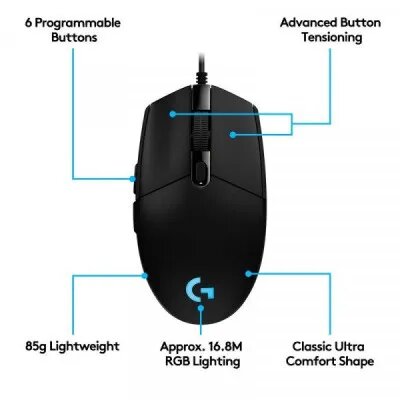 Logitech G102 - Souris de jeu filaire