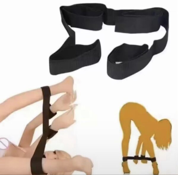 Sangles BDSM résistantes noires