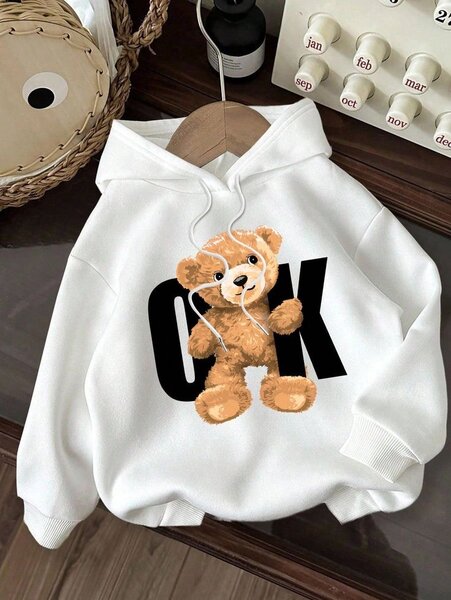 Sweat à capuche ours